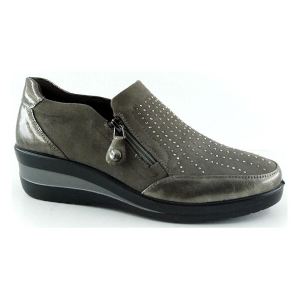 Zapato cuña mujer con cremallera Amarpies - Imagen 2